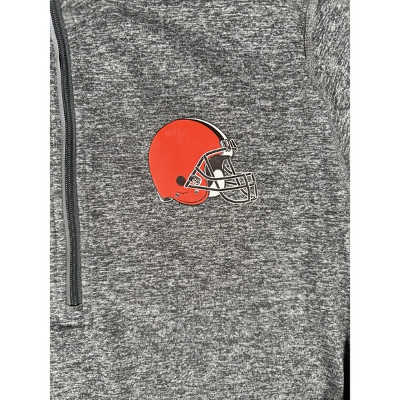 Cleveland Browns Nike Shirt Women's Medium Grey 1/4 Zip NFL Team Pullover - Picture 6 of 16